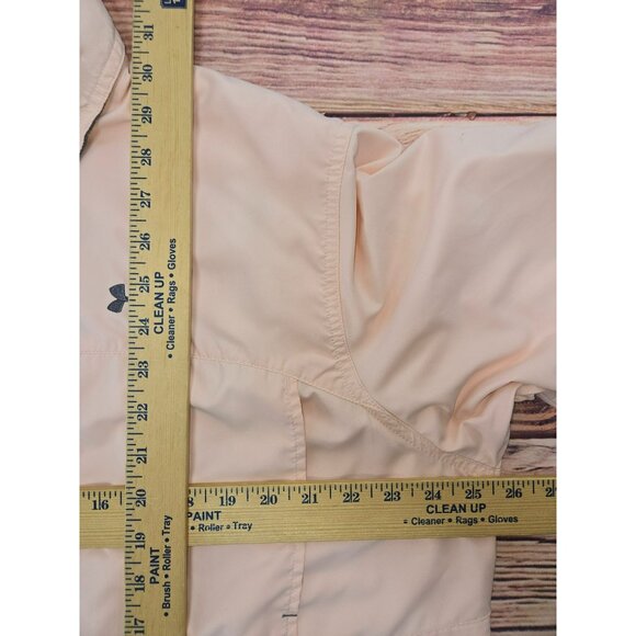 Under Armour Loose Fit XL Heatgear Shirt Peach Lightweight Button-Up - Picture 8 of 8